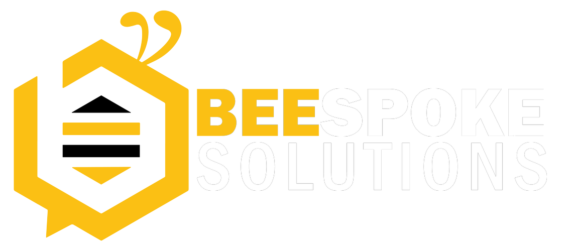 BeeSpoke Solutions Logo - white text